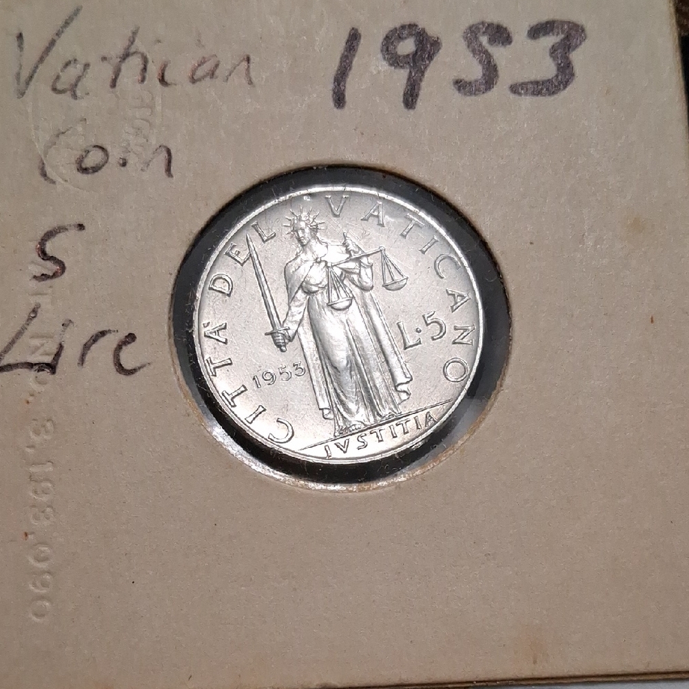 1953 VATICAN COIN